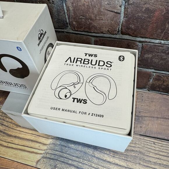 AIRBUDS True Wireless Sport Bluetooth Ear Bud Headphones w/ Charge Case - Picture 5 of 13
